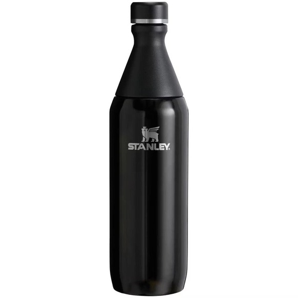 Stanley 20 oz All Day Slim Bottle Stainless Steel Black Brand New - Picture 1 of 1